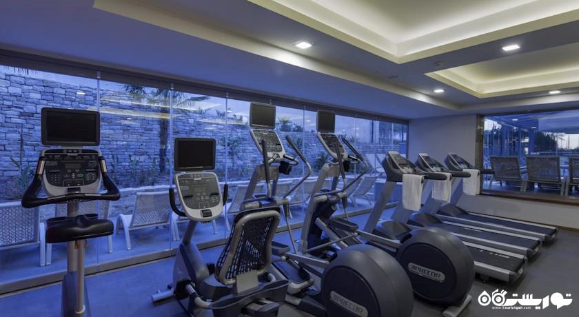 نمای سالن بدنسازی هتل